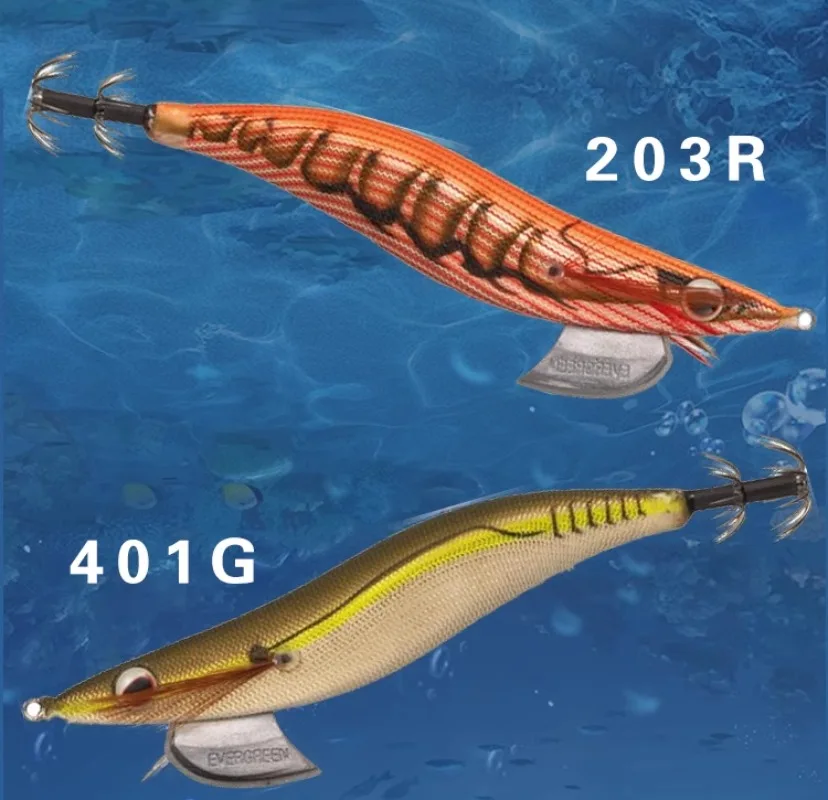 EVERGREEN EGI BANCHO 3.5XS Pangmu الروبيان الطعم الخشبي Luya الطعم القلنسوة جثم Luya إغراء #4