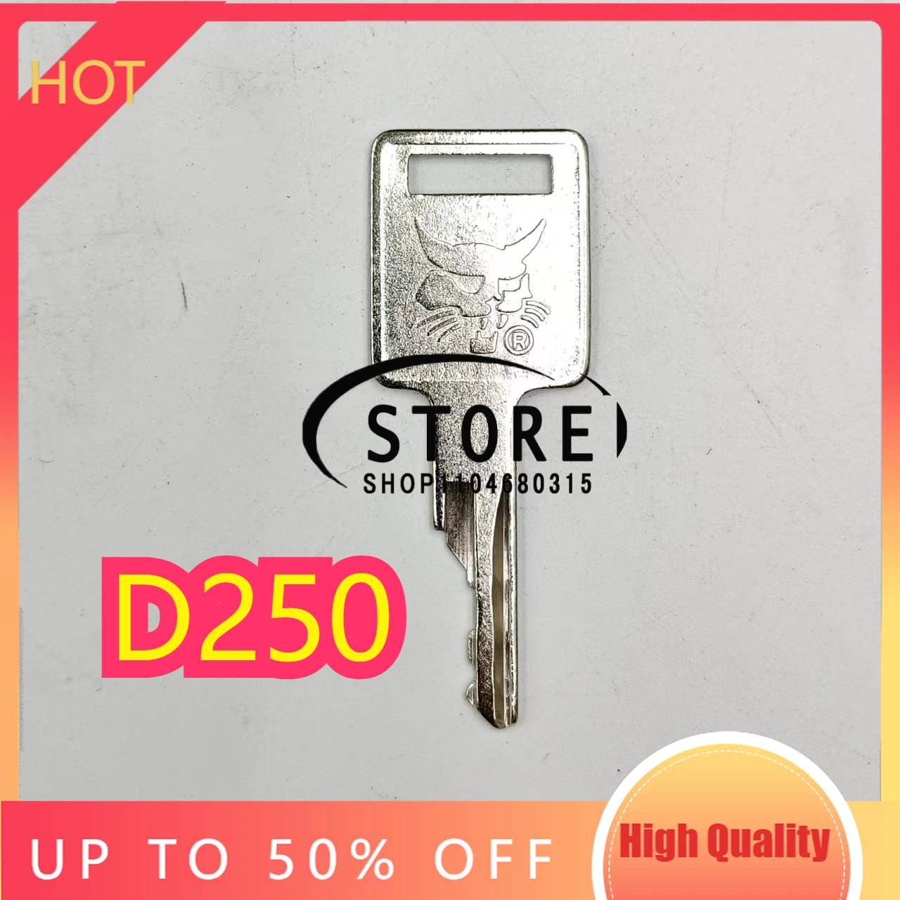 50/20/10/1pcs D250 New Excavators Ignition Keys 6693241 for Bobcat Skid Steer Loaders and Mini Excavators