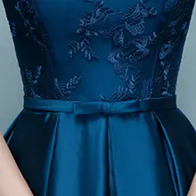 Navy Blue Short Prom Dress 2025 #4