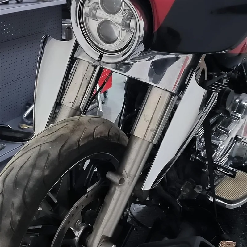 

Motorcycle Fork Mount Wind Deflectors For Touring Road King Street Glide Electra Glide CVO FLHT FLHR Accessories