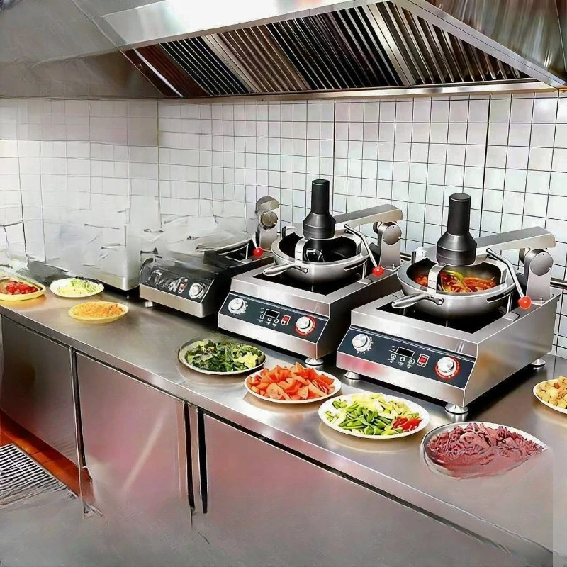 

Commercial automatic cooking machine Restaurant cooking robot Full automatic rice frying machine, intelligent cooking fast food