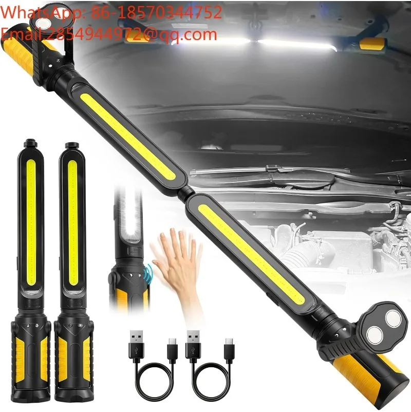 2-in-1 Ultra-bright Magnetic Work Light, Rechargeable Car Repair Portable Work Light