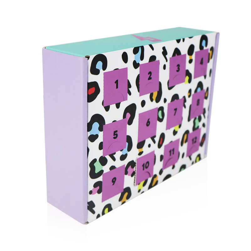 Customization.OEM Custom Empty Cardboard Jewelry & Earring Advent Calendar Box Matt Lamination with Custom Logo Printed for Watc
