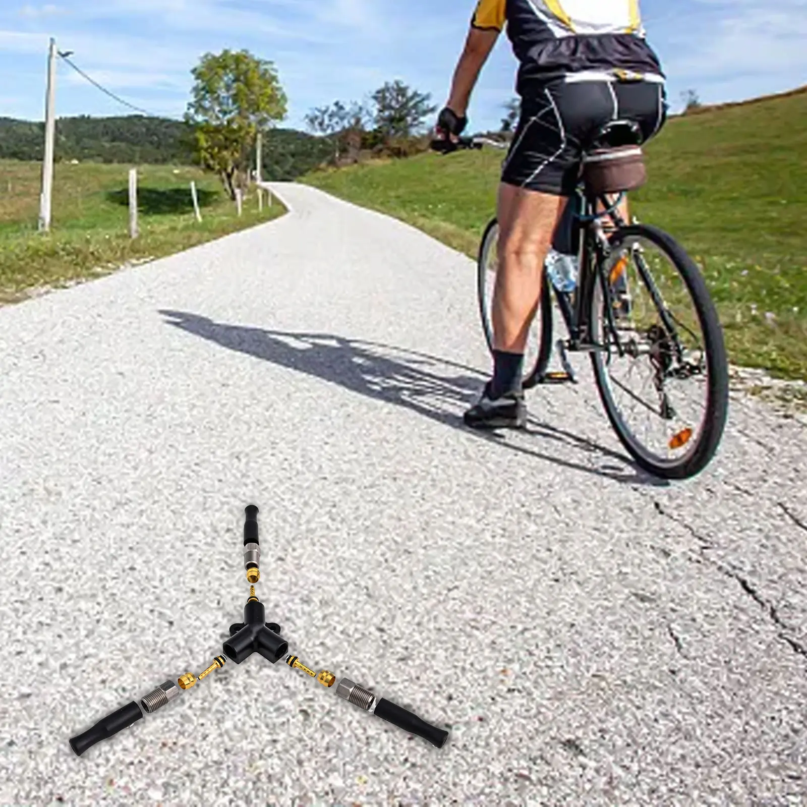 

7 г весовой клапан распределения тормозного масла, высококачественные материалы, вес 7 г, обслуживание трехколесного велосипеда для тормозной системы трехколесного велосипеда