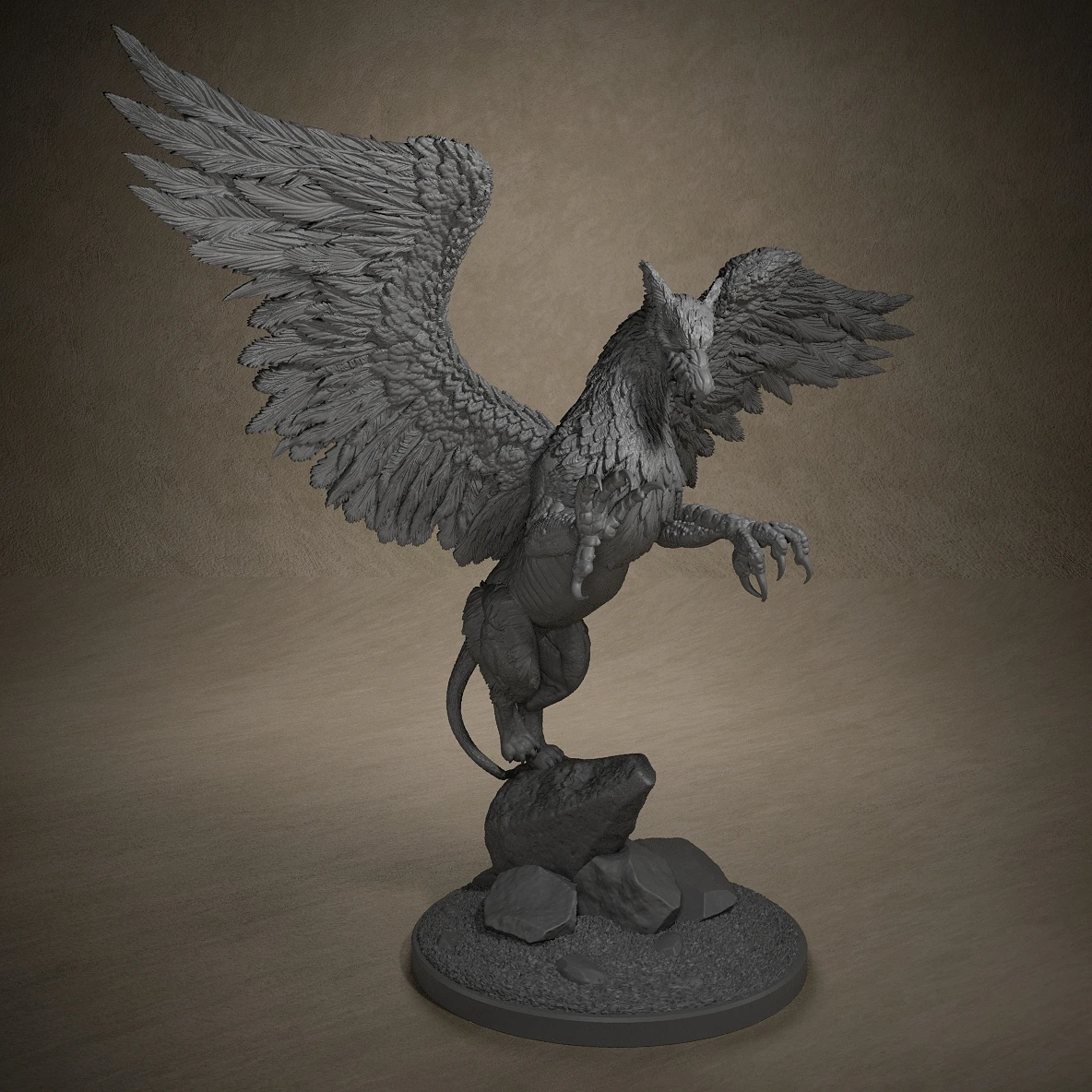 Moon grifo-miniaturas de resina, figuras en miniatura para juegos de mesa, decoraciones para sala de juegos, Halloween, regalos de navidad