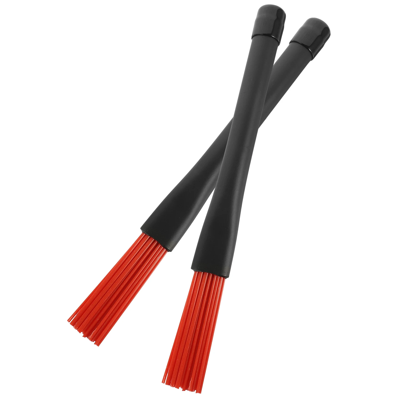 

1 Pair Black Retractable Nylon Drum Sticks Brushes Anti Slip Handle Jazz Drums Percussion Adjustable Beginner Youth Bands