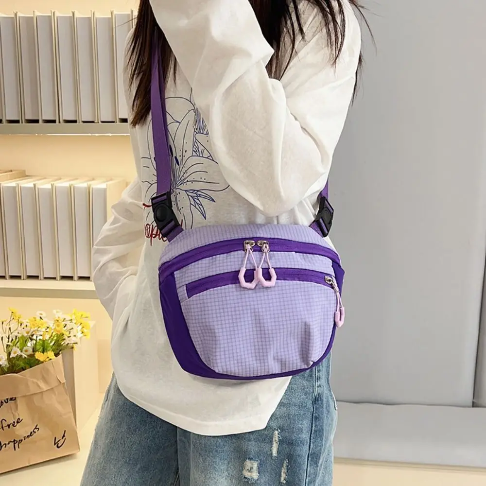 

Quick-dry Sports Nylon Shoulder Bag Coin Pouch Casual Casual Crossbody Bag Korean Style Solid Color Mobile Phone Pack Unisex