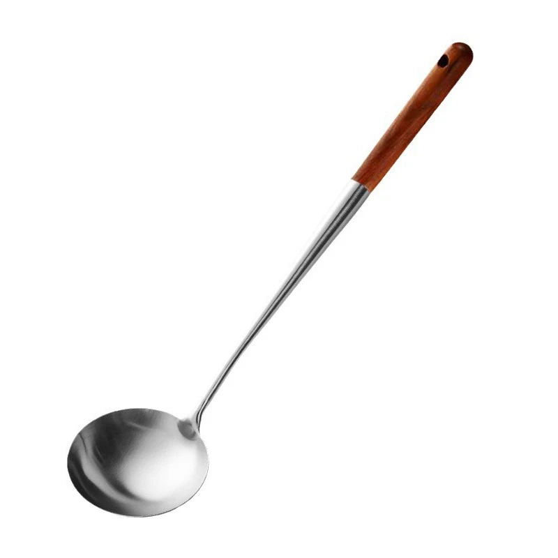 Utensilios de cocina, espátula Wok, herramienta de hierro y cucharón, espátula para equipo de cocina de acero inoxidable, accesorios de cocina esenciales
