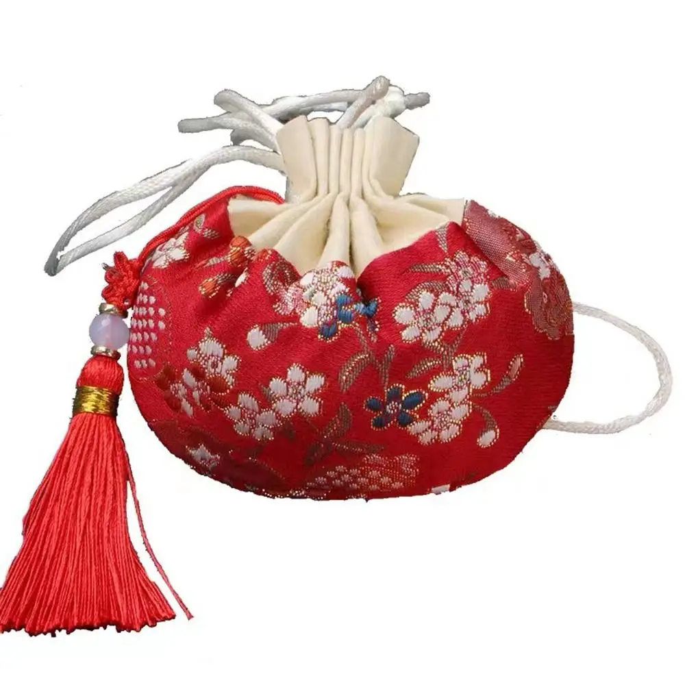 

Hanging Decoration Multi Color Flower Pattern Cloth Chinese Style Storage Bag Purse Pouch Women Jewelry Bag Empty Sachet