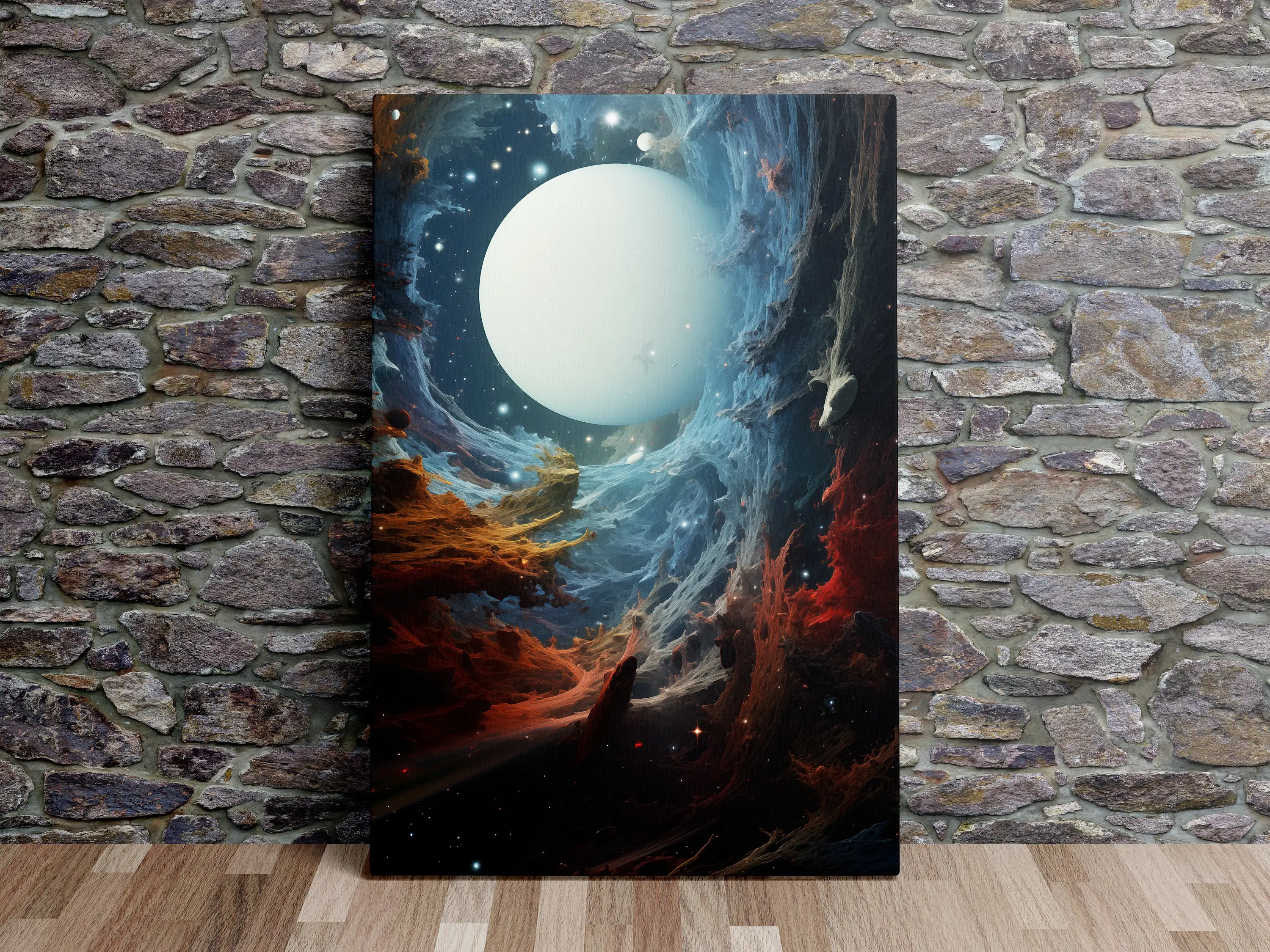 Modern Aesthetic Infinite Cosmos Canvas Art Poster Space Starry Sky Nebula Wall Picture Oil Painting Style Prints Home Decor