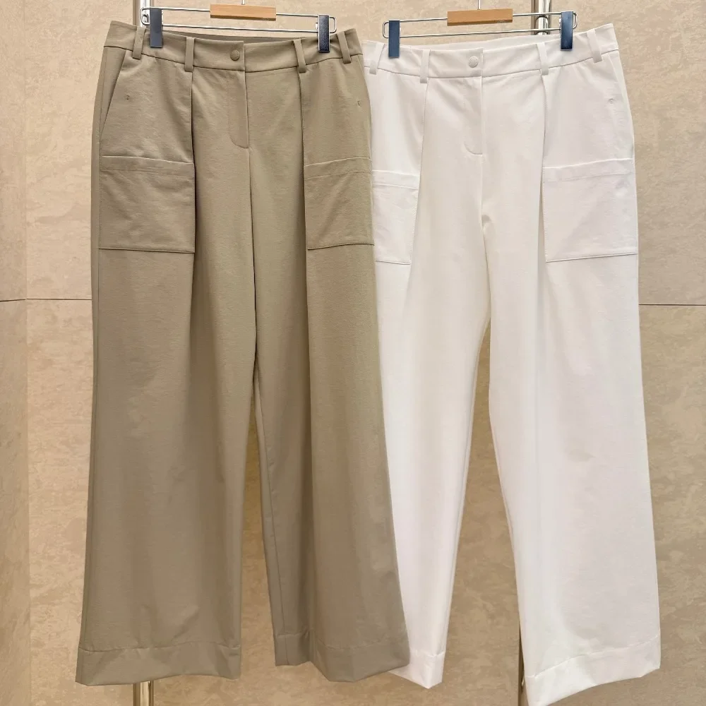 Women's Golf Pants 2026 Summer New Original Korean Solid Straight Leg Cooling Breathable Lightweight Casual Stretch UV Polyester