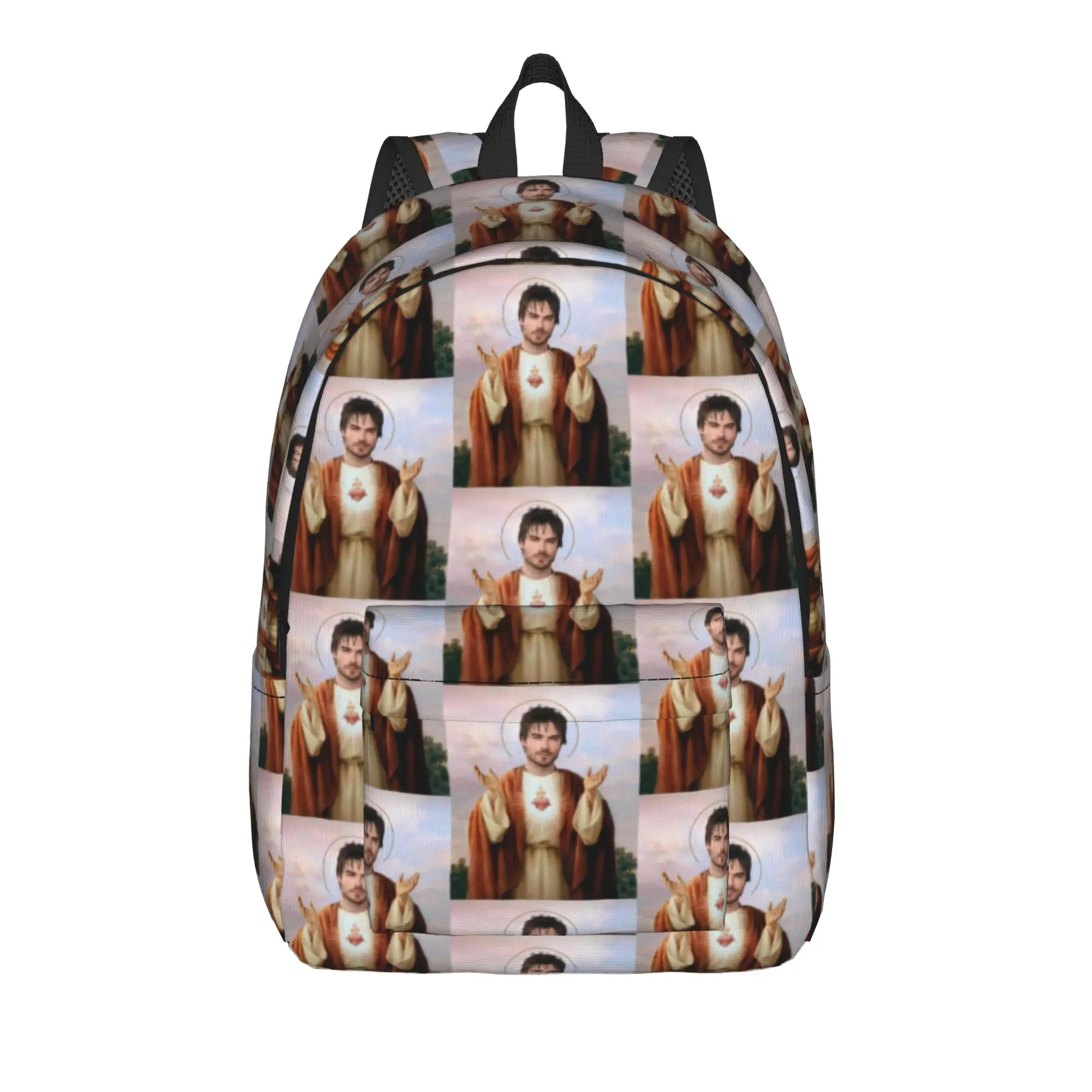The Vampire Diaries Resuable Movie Backpack Damon Salvatore Travel Backpacks Men Novelty School Bags Designer Print Rucksack
