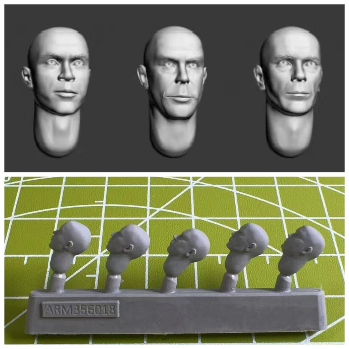 

Resin Model Kit Soldier Model Head Replacement Modification Unpainted