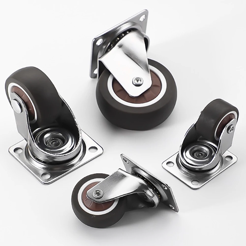 4Pcs 2.5/3/4 inch Furniture Wheels Ultra Quiet Swivel Wheels Universal Rotating Sofa Wheels Table Chair Wheels Accessories