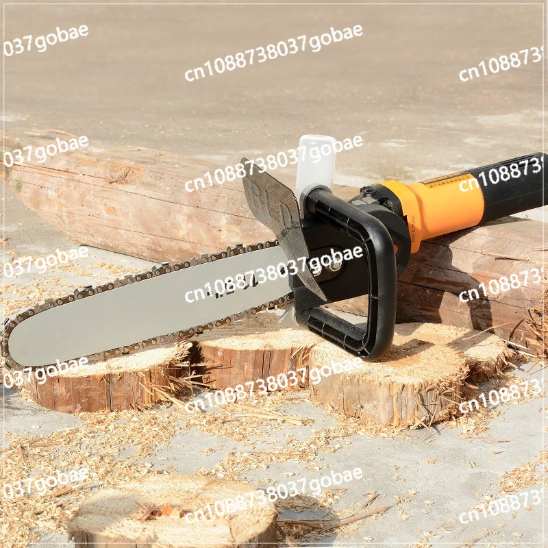 Chainsaw Household 220V Modified Cutting Machine Logging Saw Chainsaw Electric Angle Grinder Bracket Handheld Small Woodworking