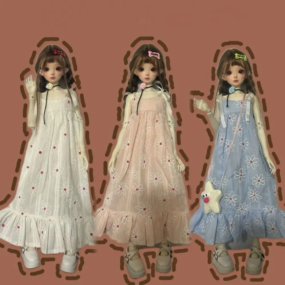 Handmake Doll Dresses Pajamas Fashion 4 Colors Doll Princess Long Skirt Mini for 1/3 1/4 1/6 BJD 30/45/60cm Dolls