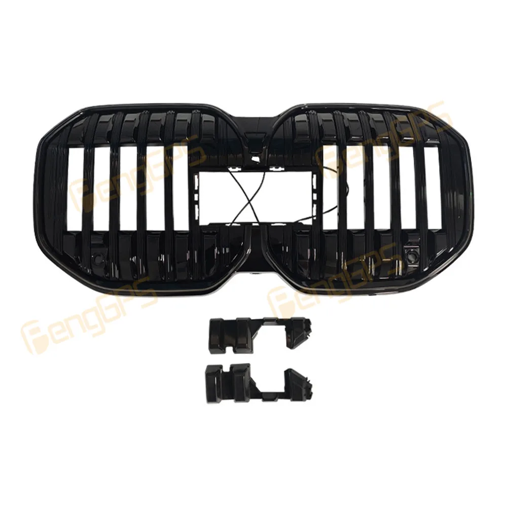 

Front Grille For BMW 7 Series G70 2023-2024 Car Radiator Grille Bumpers Body Kit LED Light Gloss Black ABS OEM Car Accessories