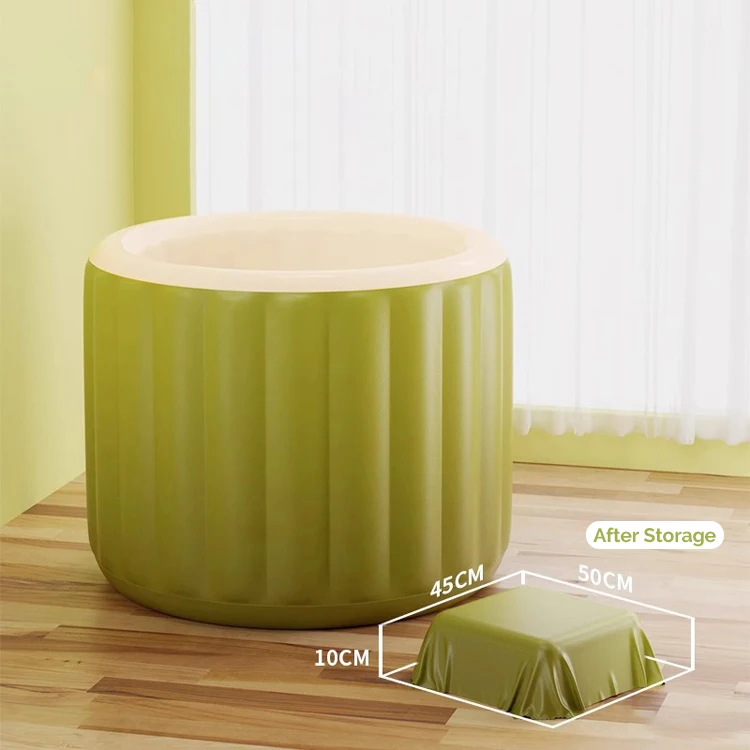 

Home Folding PVC Inflatable Bathtub Large Bath Tub Portable Bucket With Logo Printing for Soaking & Recovery