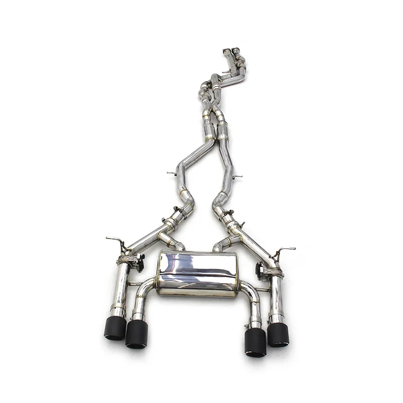 

Индивидуальные выхлопные трубы из нержавеющей стали 304, выхлопная система Catback для BMW M3/M4 F80 F82 F83 S55 3.0T 2014-2019, выхлопная система автомобиля