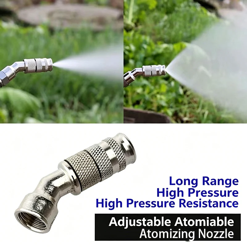 Adjustable Jet High Pressure Sprayer Universal Fit, Practical Irrigation Nozzle for Orchard, Lawn and Vehicle Daily Cleaning