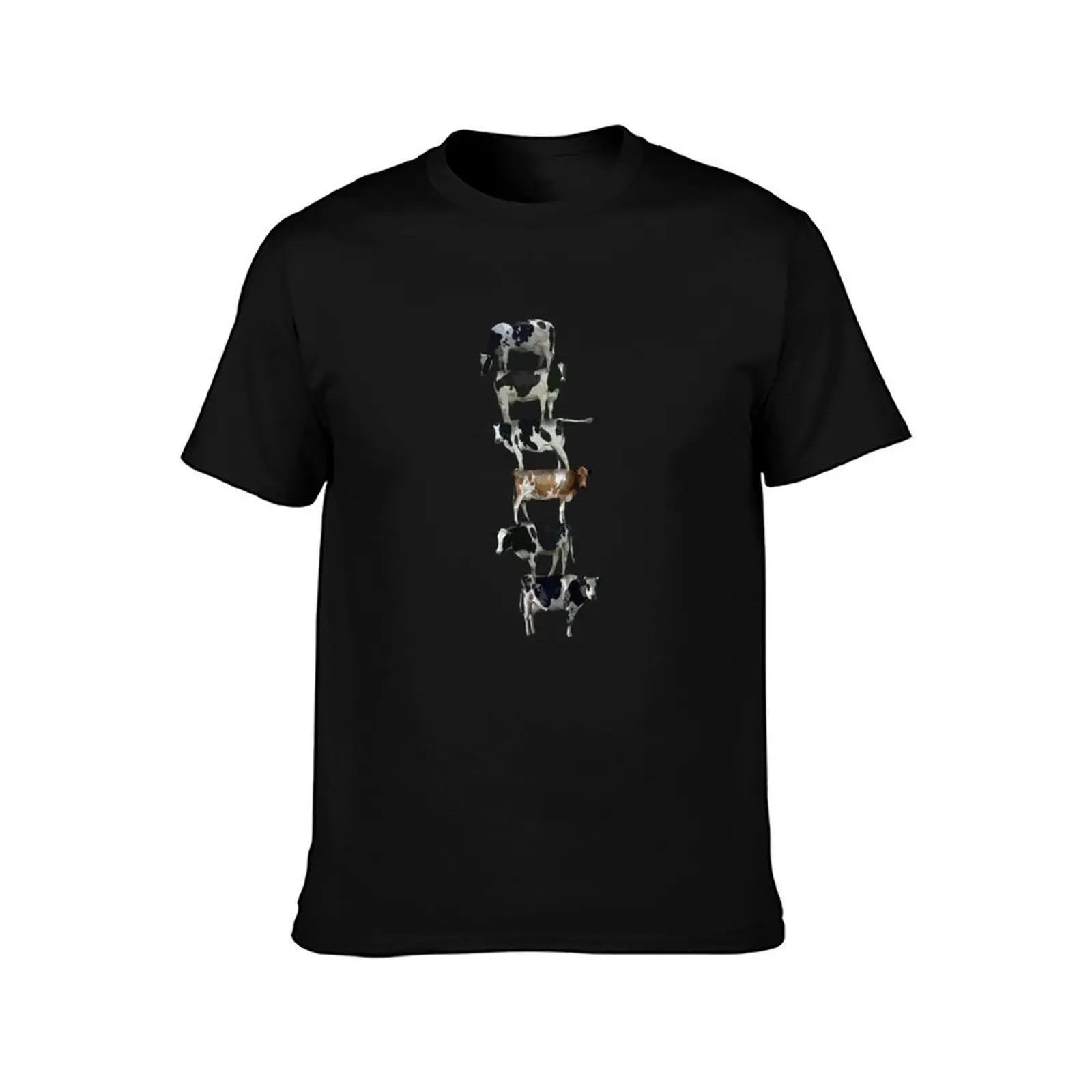 Cow stack T-Shirt Big and Tall Basic Tee Shirt