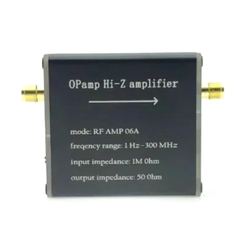 

【Горячий пирог】Усилитель Hi-Z RF AMP 06A 1 Гц-300 МГц 50 Ом усилитель с высоким импедансом