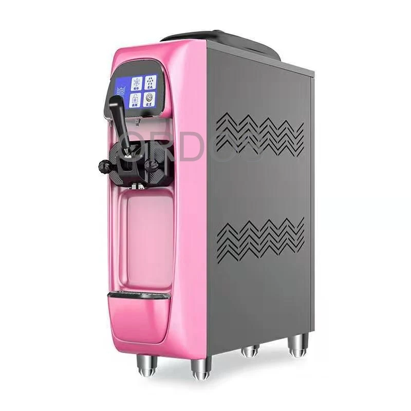 Soft Serve Ice Cream Machine Commercial Desktop Single Head Silent Gelato Maker