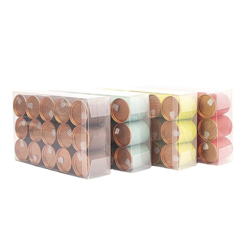 Set Of Pvc Transparent Gift Box With ECO Friendly Food Grade Canister Small Paper Tube Tea Package Multiple Colors