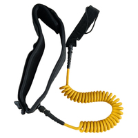 Safety Board Leash Maximum Tensile Length Up To 10 Feet Surf Safety Waist Rope Adjustable for Surfing Beginner Practicing Supply