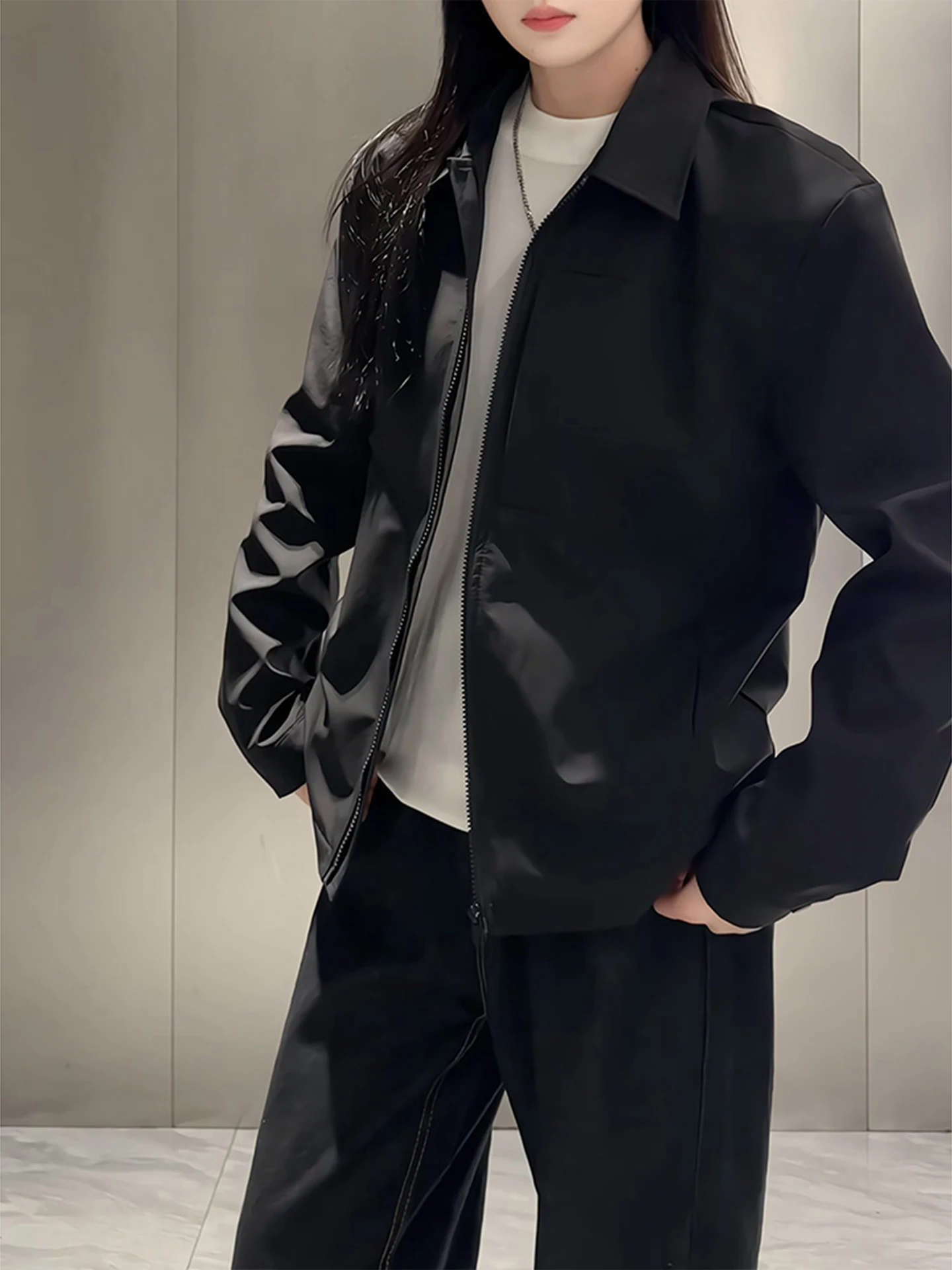 

Мужская куртка Bla Tee-Proof с воротником, легкая, для ранней осени, для пар, с длинными рукавами, на молнии