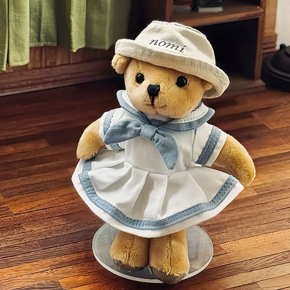 Mini Bow Bow Doll Clothes Plaid Cute Doll Dress Exquisite Cotton Mini Doll Skirt Play