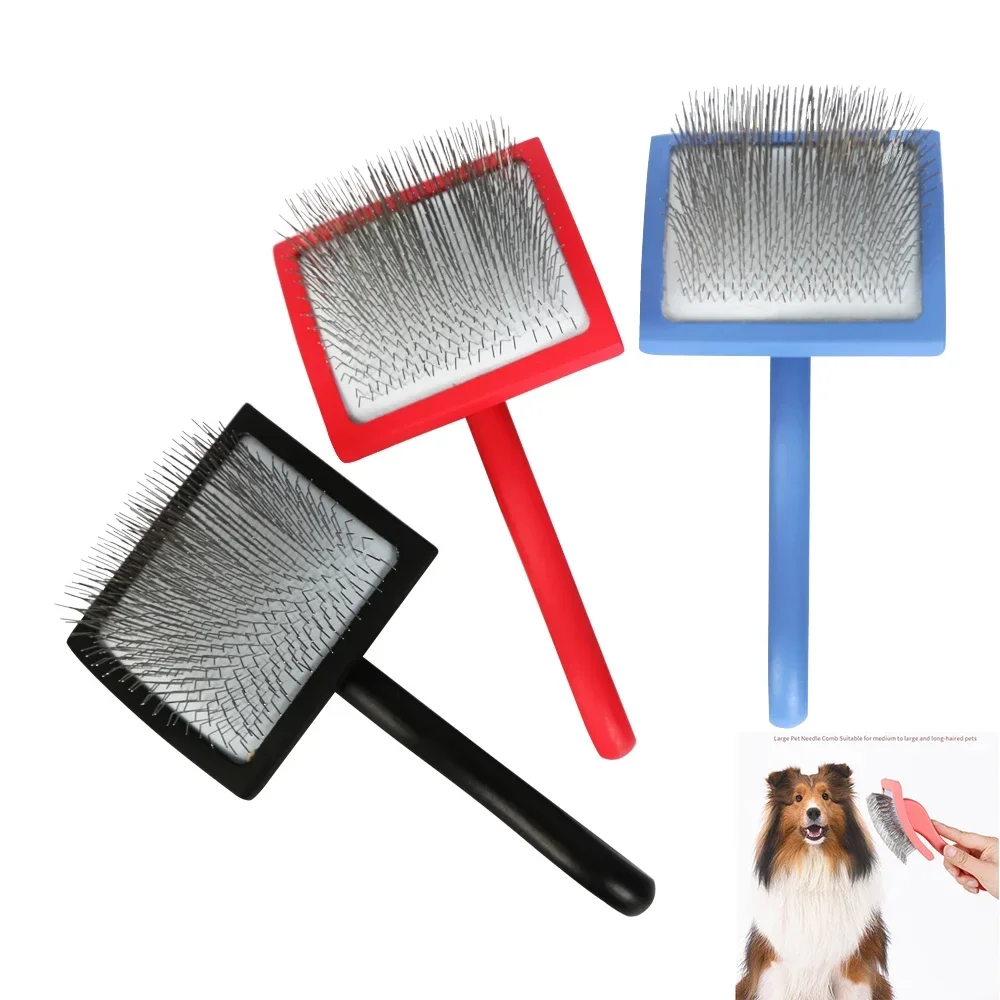 Pet Grooming Hair Remover Brush Manual Household Beauty Hairbrush Long Handle Professional Reusable Deshedding Rake