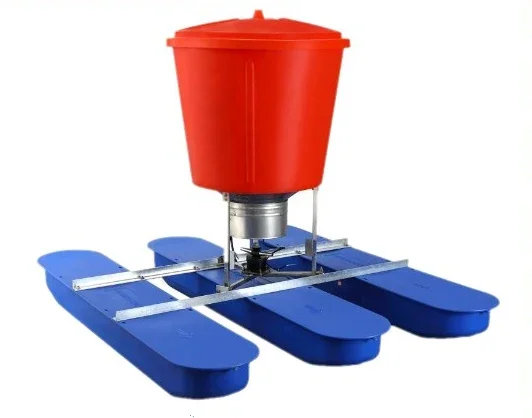 Shrimp crab feeder  New large capacity 100kg  360 Angle Solar Auto Feeder For shrimp pond popular in ECUADOR