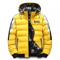 Men Autumn Winter Cotton Jacket Warm Comfortable Padded Thickened Down Jacket 2024 New Double-Sided Clothes Removable Cap M-5XL