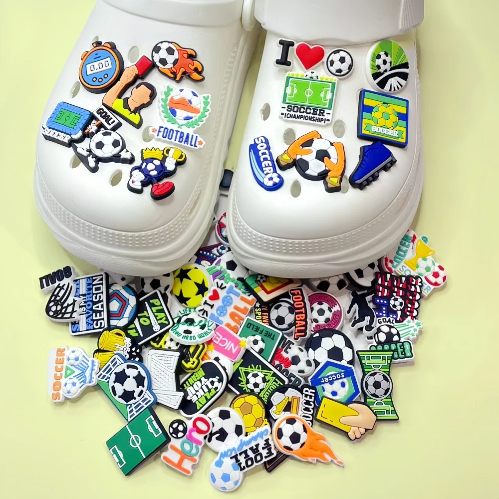 32PCS Shoe Charms Sports for Croc Boys Girls, Basketball Football Soccer Baseball, Sports Shoe Charms Pins for Boys ﻿