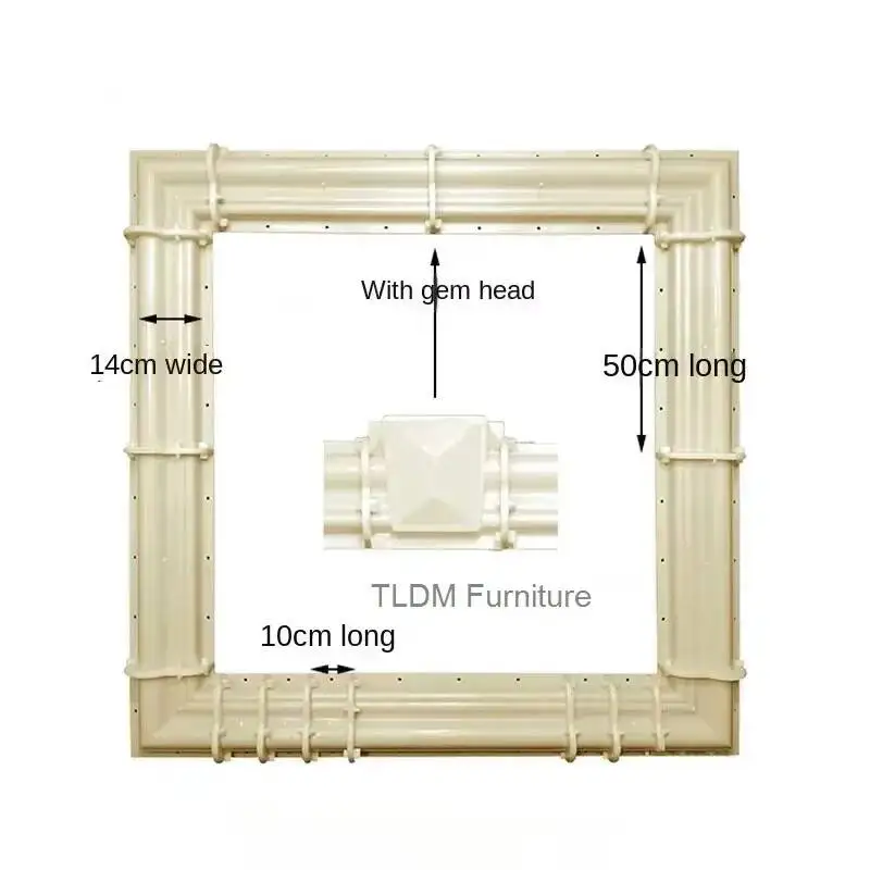 Roman Modern Courtyard Column Garden Thickened Cover Model Line Window Plastic Cement Building European Model Home Villa Molds