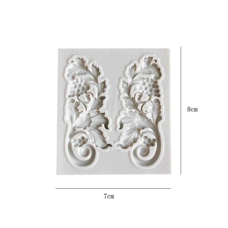Embossed Mold Fondant Silicone 3D Engraving Decoration Cup Cake Tools Resin Moulds