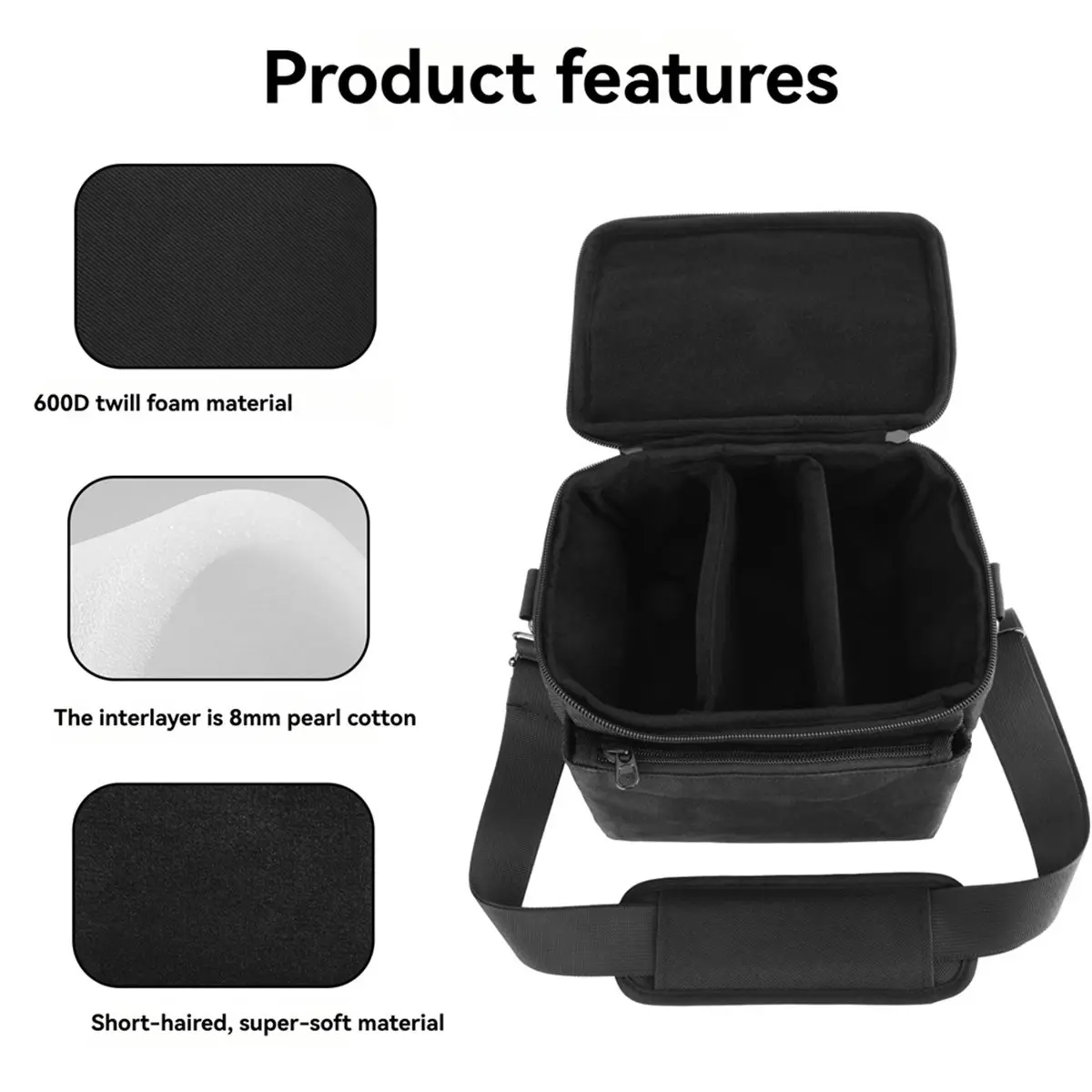 Universal DSLR Bag Handbags Nylon Shoulder Bag Camera Case Storage Bag Portable Photographer Equipment Crossbody Bag