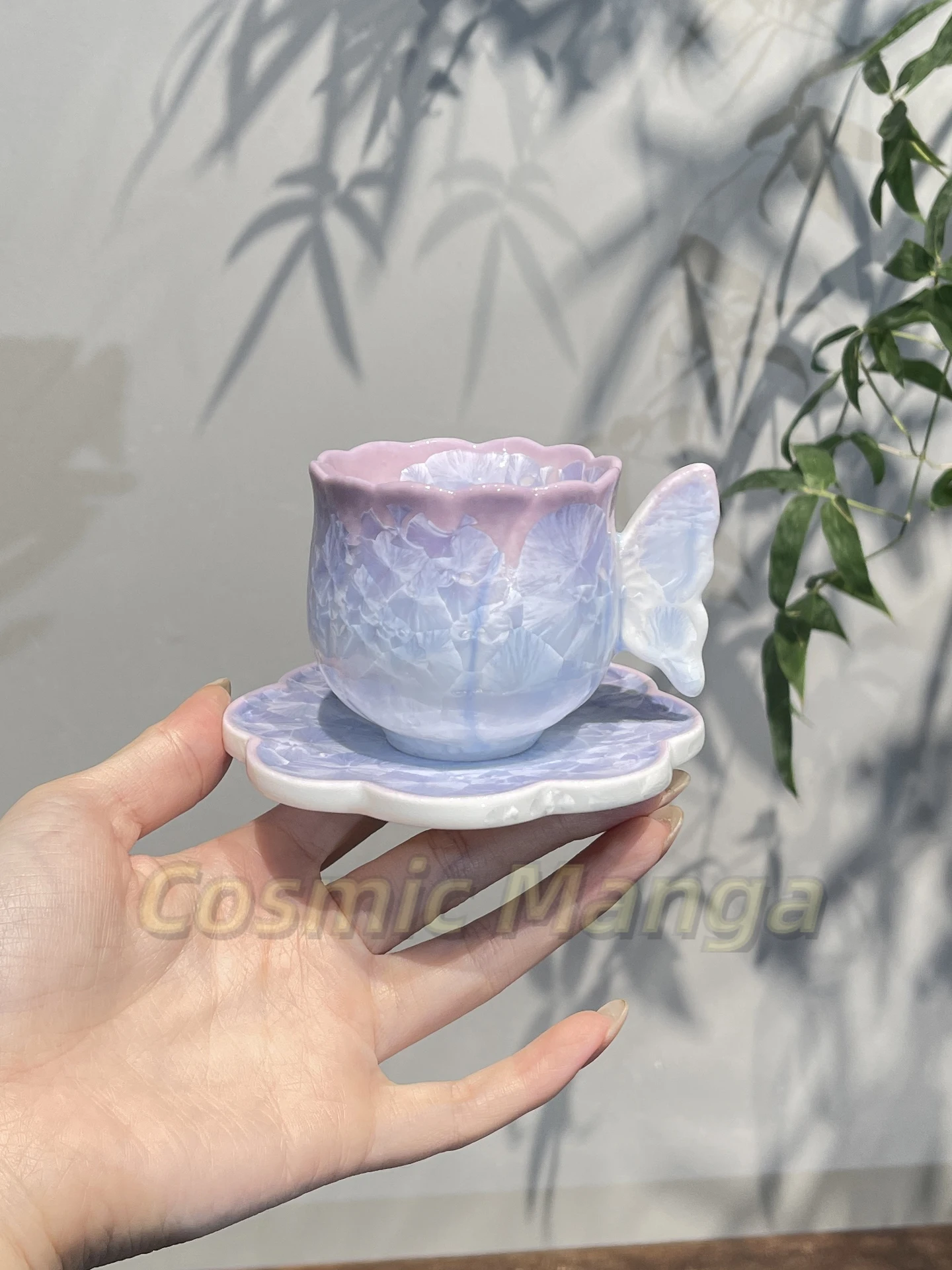 

Anime Love and Deepspace Rafayel Fishtail Castorice Butterfly Cosplay Fambe Ceramic Cup Cartoon Teacup Cups Mat Chawan Xmas Gift