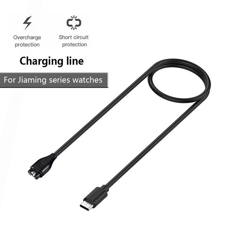 USB Type C Charging Cable For Garmin Fenix 7 7S 7X 6 6S 6X Pro 5S 5X 3 4S 935 945 245 Venu 2 Charger Plug Cover Case