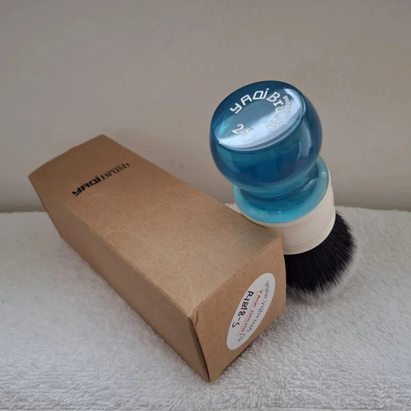 2026 Flash Sale！YAQI 24mm Aqua Tuxedo Synthetic Hair Shaving Brush