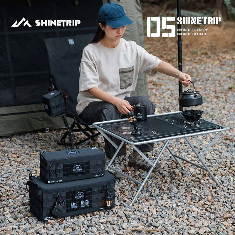 

Водонепроницаемая модульная сумка-органайзер ShineTrip для кемпинга, усиленная оксфордская ткань, тактический подсумок для хранения сбоку
