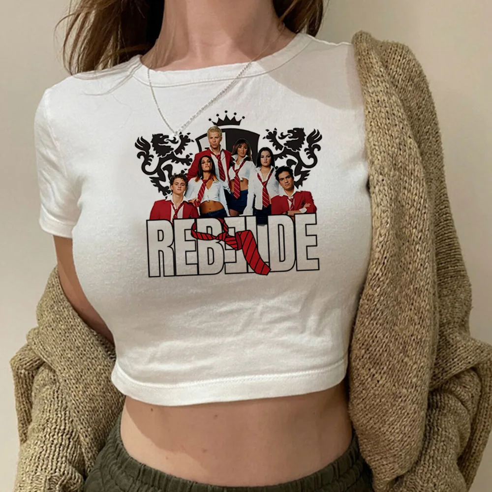 Rbd 쓰레기 한국 패션 고딕 크롭탑, 귀여운 페어리코어 90 년대 요정 그런지 의류 티셔츠