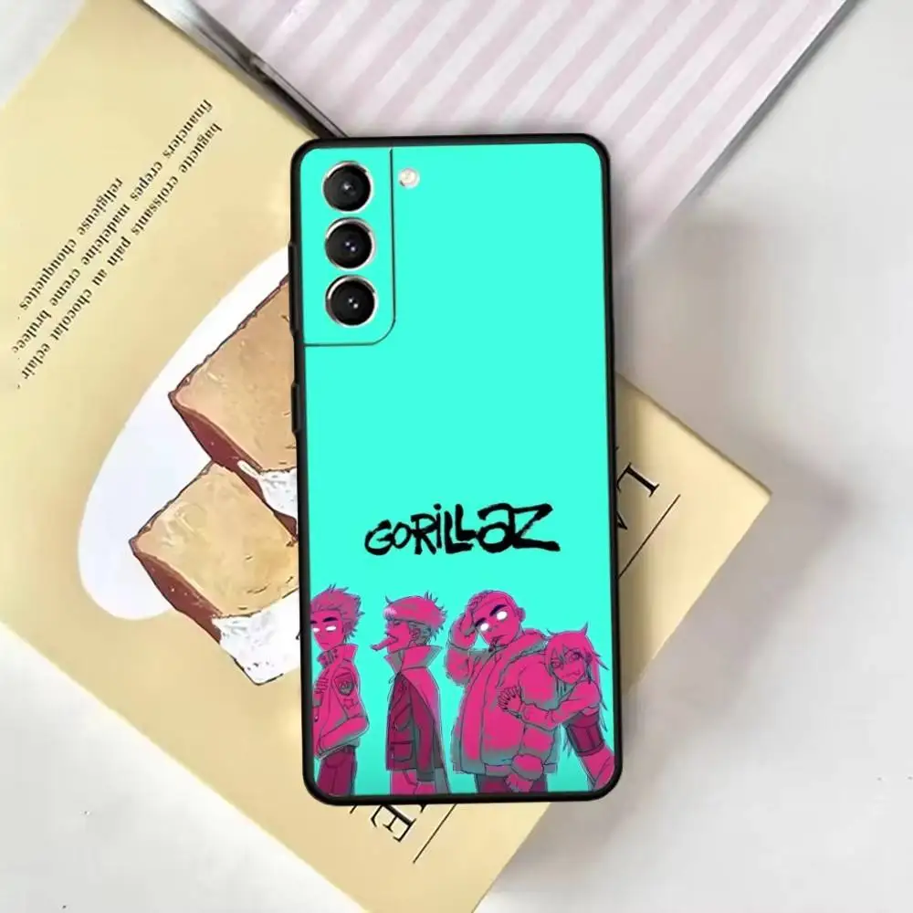 G-Gorillaz Rock Band Cartoon Telefoon Case Voor Samsung GalaxyA13,21s,22,31,32,52,53,71,72,73, zachte Zwarte Cover