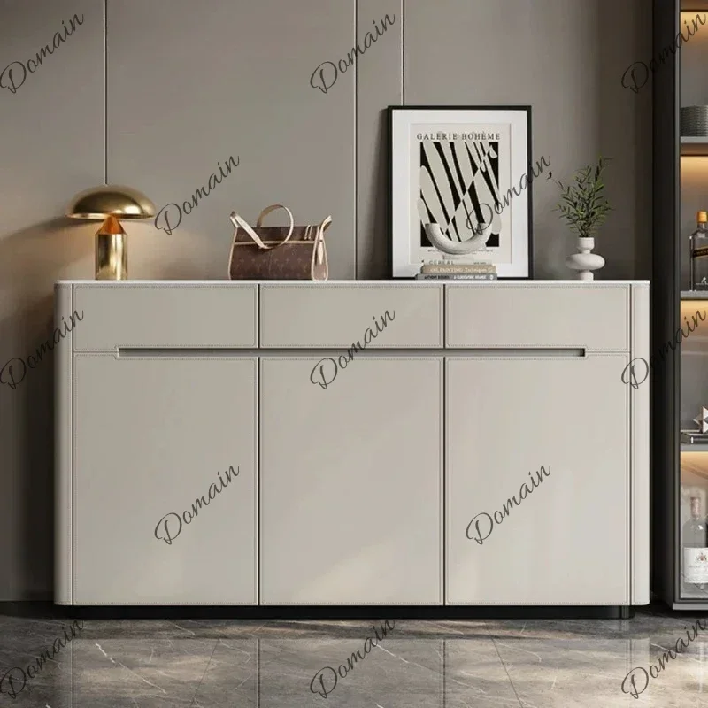 46X M Minimalist Shoe Cabinet Modern Home Solid Wood Saddle Leather Book Shoe Rack Shoerack Organizer Shelf Shoes Organizers Fur