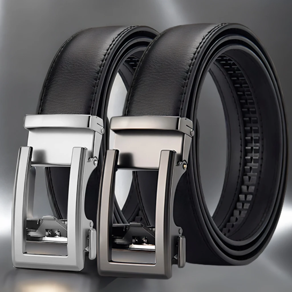 Fashionable and Versatile True Belt for Young Men, Casual Cowhide Belt, Simple Belt, Youth Business Trend