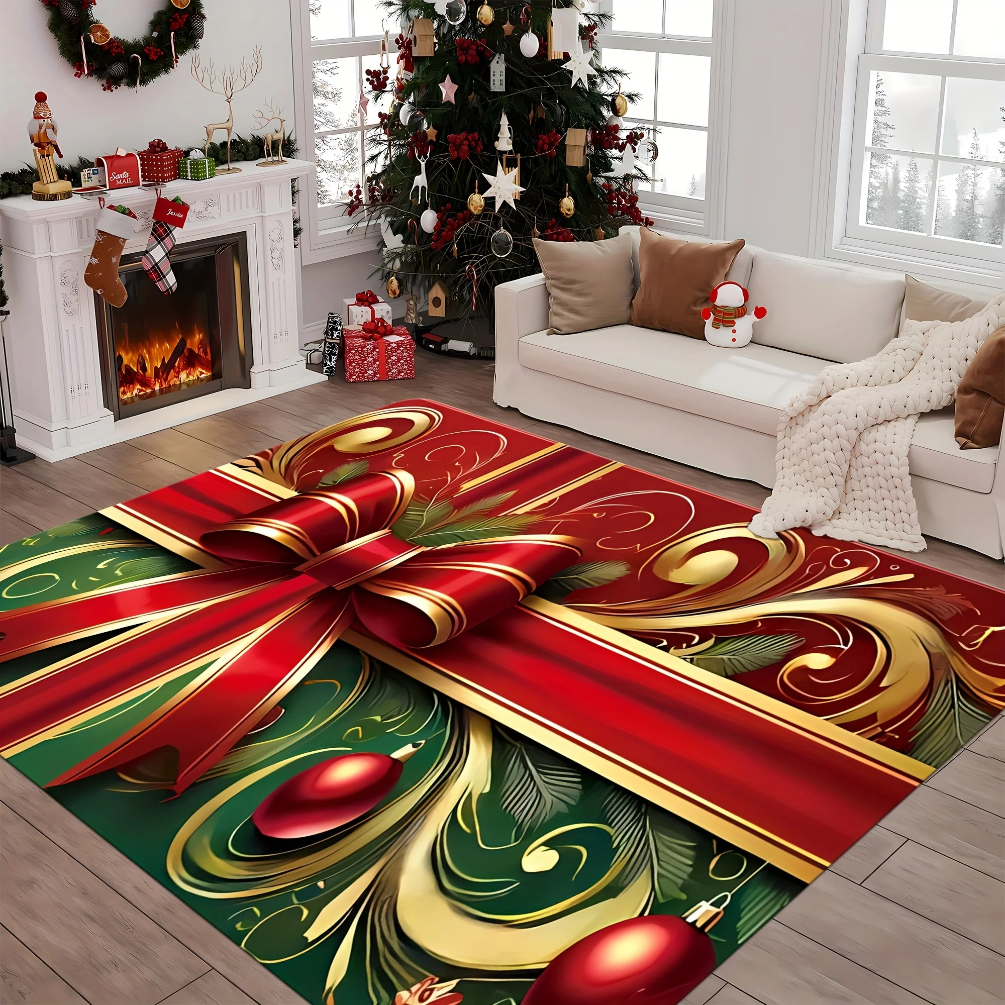 

Дизайнерский коврик для рождественского подарка, для гостиной, спальни, коврика для прихожей и коврик для столовой, домашний декор