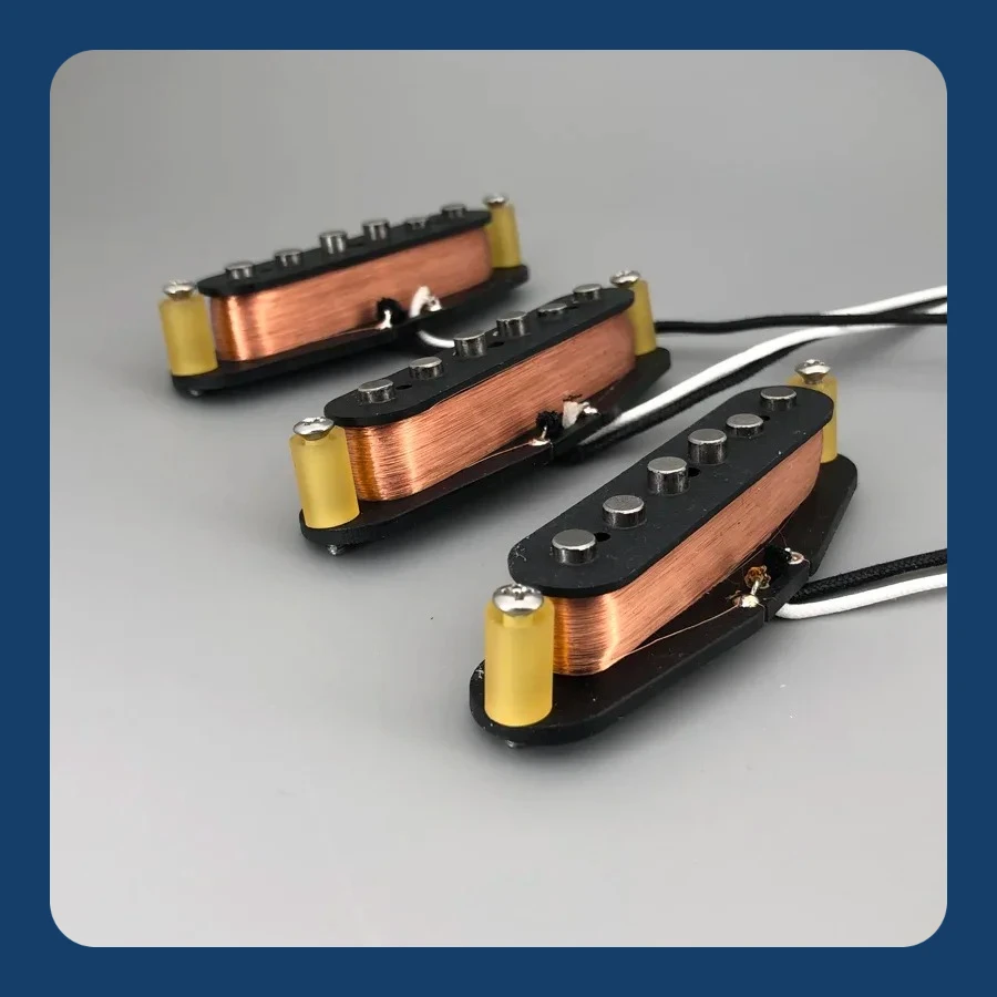

Винтажные гитарные звукосниматели V60 SSS Single Coil ручной намотки Alnico 5 с проводами Formvar 42 Heavy для электрогитары