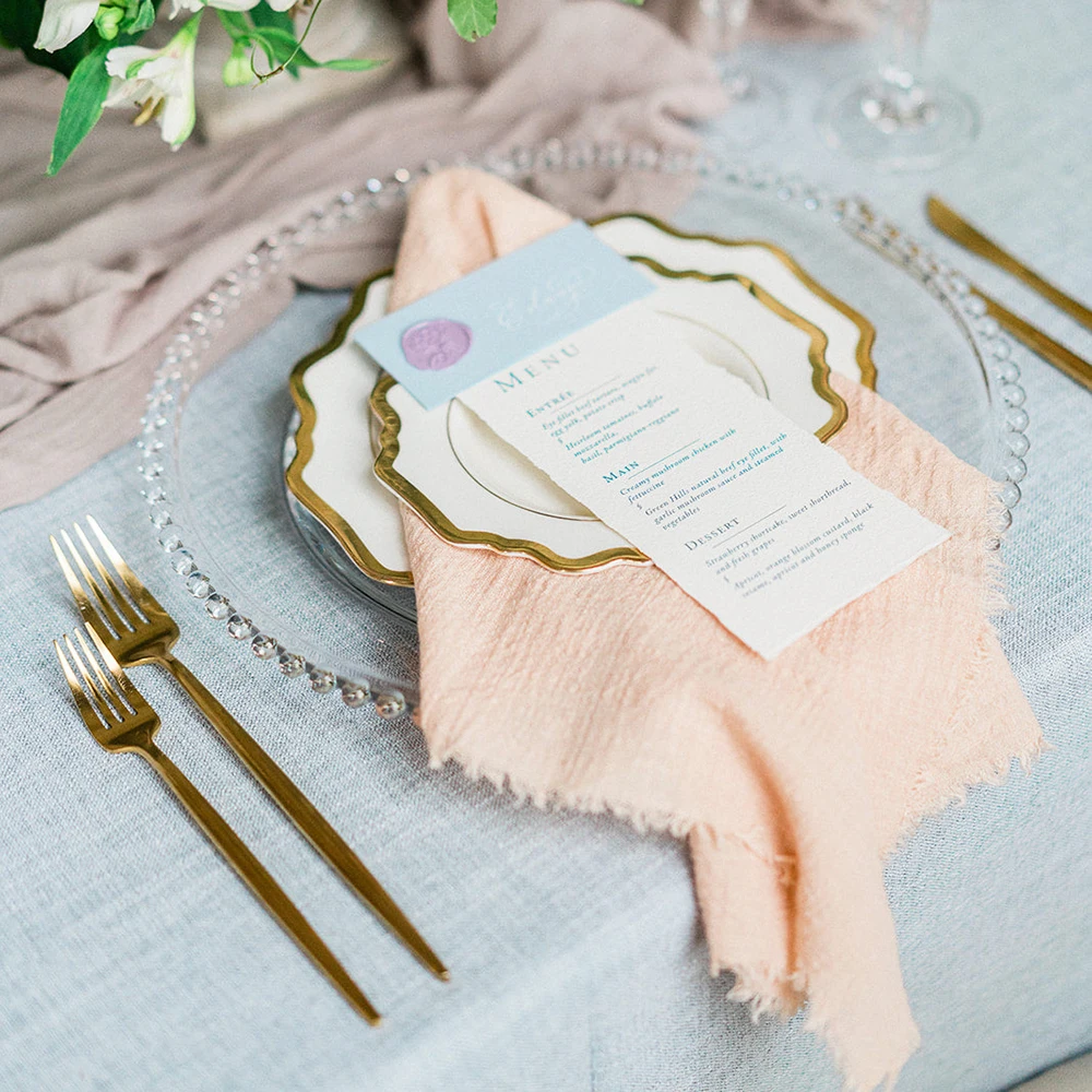 Blush Pink Napkins Wedding Table Decoration Rust Table Runner Cotton Gauze Napkins Natural Christmas Decoration Linen Napkins