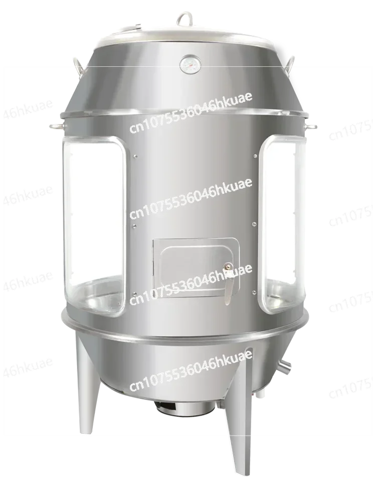 Commercial Thickened Char Siu Roast Meat Stove Open Flame Roast Goose Chicken Crispy Transparent Glass Roast Duck Display Stove